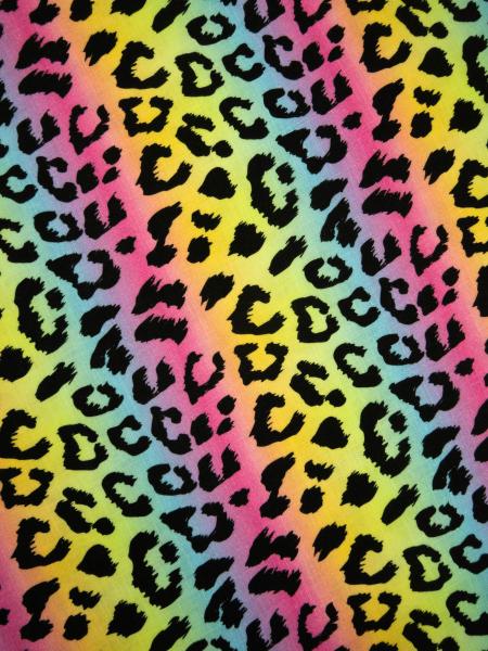 French Terry Cindy Leoprint Bunt by Swafing